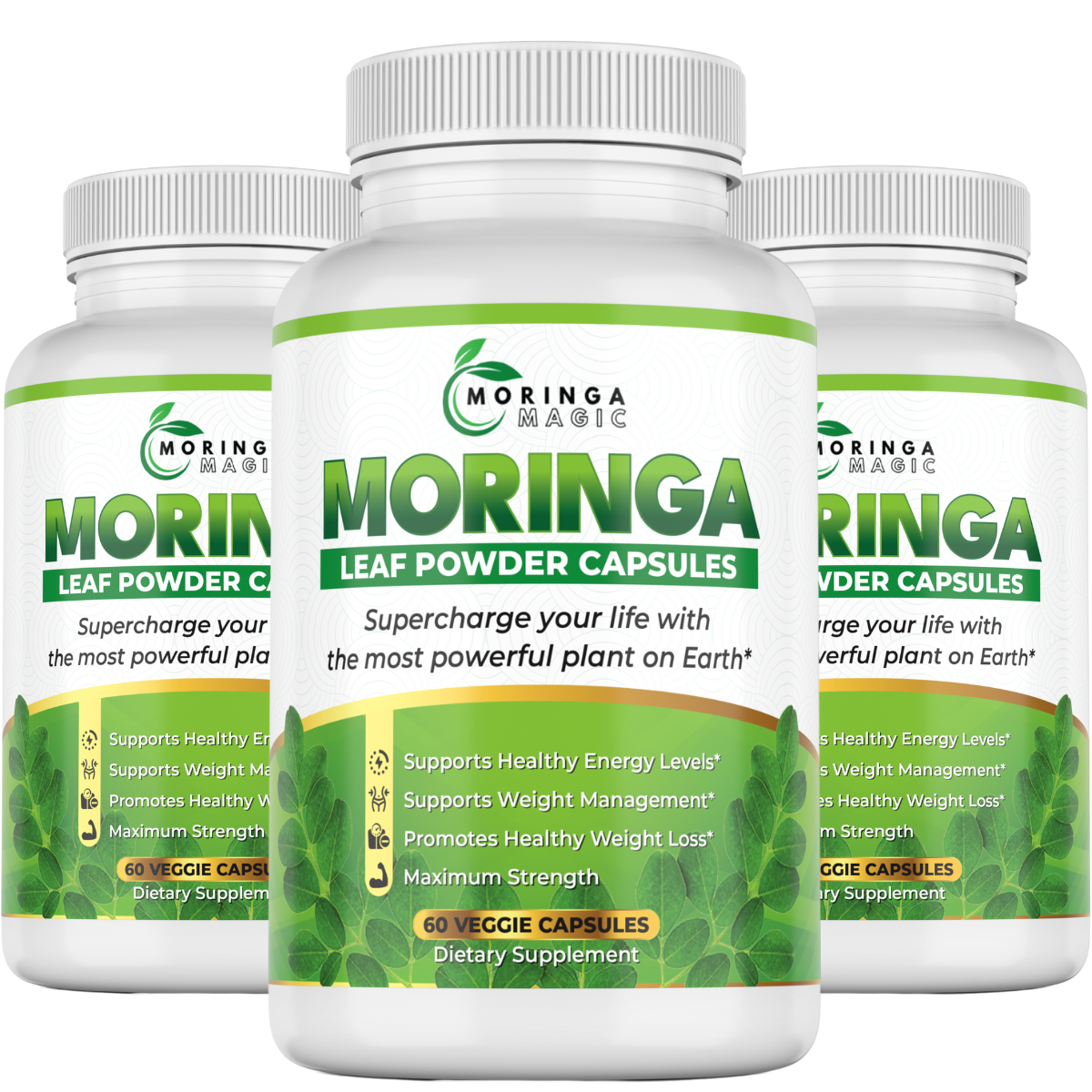 Moringa Magic moringa supplement bottle - Maximum potency and quality assurance
